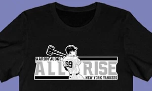 Aaron Judge T - SHIRT Yankees All Rise NY Mens Womens sizes a Jersey New York - Picture 1 of 10