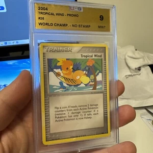 Tropical Wind 2004 No Stamp Promo World Championship Pokemon #26 UCG 9 (PSA9) - Foto 1 di 11