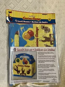 Unique Curious George Loot Boxes Pack of 4 Party Favors New!!! - Picture 1 of 6