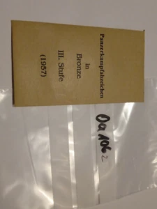 Tüte Modell 1957 Panzerkampfabzeichen bronze 3.Stufe (oa106) - Bild 1 von 1