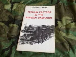 Army Military Surplus Historical Study TERRAIN FACTORS RUSSIAN CAMPAIGN Book - Picture 1 of 1