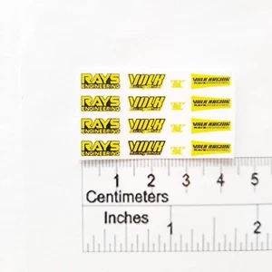 RC 1/10 Scale Wheels Stickers Decal Rim Car Drift Onroad Garage Miniature Body - Picture 1 of 51