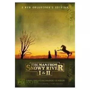 The Man From Snowy River 1+2 DVD 2MOVIE AUSTRALIAN TOP 1000 Tom Burlinson NEW R4 - Picture 1 of 1