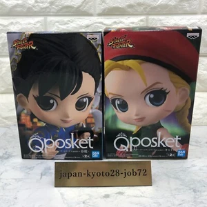 Q Posket Street Fighter Chun-Li Cammy Figure A Set Of 2 Banpresto Qposket New - Picture 1 of 7