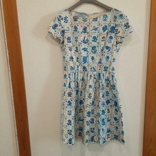 Abito donna PRADA blu floreale taglia S design alla moda