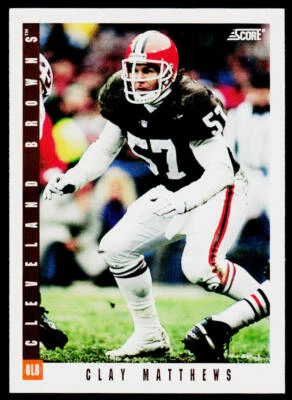 1993 Score #175 Clay Matthews - Image 1 of 2