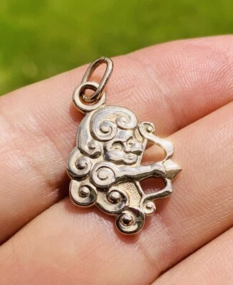 Vintage Russian Solid 14k 14ct Gold Cupid Pendant Fully Hallmarked, Rare - Image 1 of 4