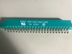 ZWEI (2) EDAC 306-022-500-102 Kartenrandstecker, einreihig mit 22 Pins - Bild 1 von 2