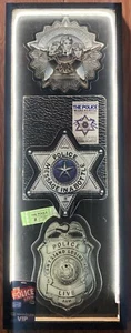 The Police Badge Vinyl Lp Set LED Shadowbox Display - Picture 1 of 2
