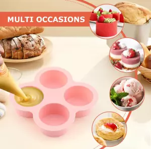 3 Stück Mini Muffin/Ei/Dessert Antihaft Silikon Backformen Luft Friteuse Ofen Mikrowelle - Bild 1 von 5