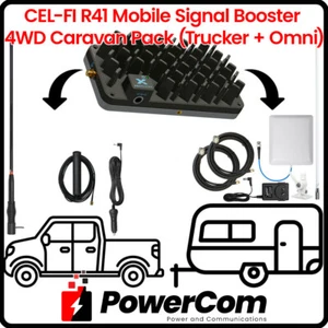 CEL-FI ROAM R41 Mobile Signal Booster 4WD to Caravan Pack - Trucker Edge + Omni - Picture 1 of 6