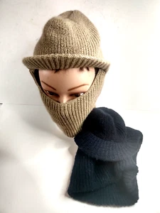 Lot Of 2 Winter Ski Face Mask Ski Hat With Visor - Picture 1 of 16