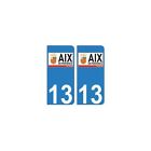 13 Aix-en-Provence logo autocollant plaque stickers ville - Angles : arrondis