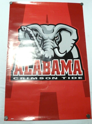 Alabama Crimson Tide Unframed Poster Red Elephant Costacos USA 22" x 34" Cover
