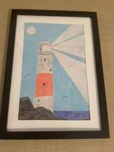Pastellkunst Leuchtturm - Bild 1 von 1
