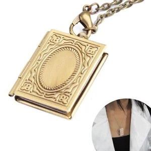 Medaillon zum öffnen für 2 Bilder Anhänger mit Kette Bronze Amulett Talisman - Bild 1 von 12