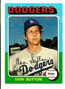 Don Sutton 1975 Topps #220 NM/MT Los Angeles Dodgers HOF Baseball Card