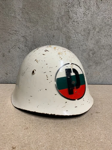 VTG WW2 SECONDA GUERRA MONDIALE HELMET ELMETTO M51 BULGARIAN MILITARY POLICE