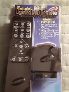 INTEC LIGHTED DVD REMOTE CONTROL WITH CONSOLE PASS THRU ADAPTER NEW SEALED - Picture 1 of 7