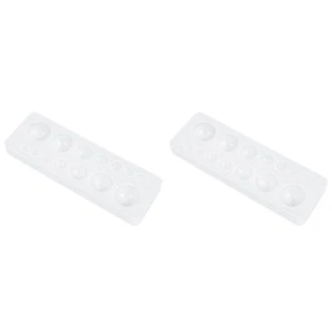 2 Pezzi Stampo Epossidico Cristallo Resina Silicone Kit Creazione Gioielli Casting - Foto 1 di 12