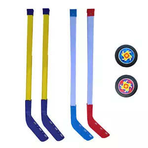 2x Eishockeyschläger für Kinder, Streethockeyschläger, Ballset, Jugendhockeyt - Bild 1 von 12