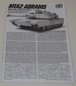 TAMIYA M1A2 ABRAMS 35269 ⭐PARTS⭐ INSTRUCTION BOOKLET 1/35 - Picture 1 of 3