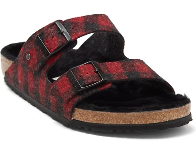 Sandalias Birkenstock Arizona remache a cuadros rojas para hombre talla EUR43 US 10 #1018111 _A1 Foto 1 de 4