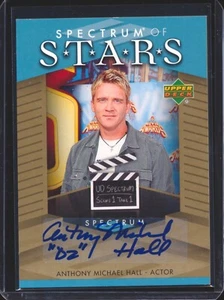 2007 UD SPECTRUM ANTHONY MICHAEL HALL AUTO AUTOGRAPH BLUE SSP /30 - Picture 1 of 2