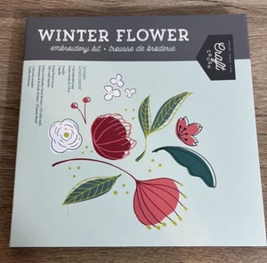 NEU Winter Blume Stickerei Set Bastelset - Bild 1 von 3