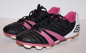 Umbro Mädchen rosa schwarz Korsika Engage Fußballschuhe Größe 5 kostenloser Versand!! - Bild 1 von 7
