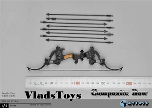 Compoundbogen mit Visier & Pfeilen Maßstab 1/6 Spielzeugzubehör Zy Toys ZY16-5A USA - Bild 1 von 10