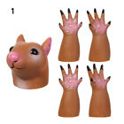 Kids Toys Dog Cat Squirrel Finger Dolls Props random combination Hand Puppet