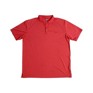 Callaway Polo Golf Shirt Men's Size XL Orange OptiDri Vented Short Sleeve Top - Picture 1 of 11