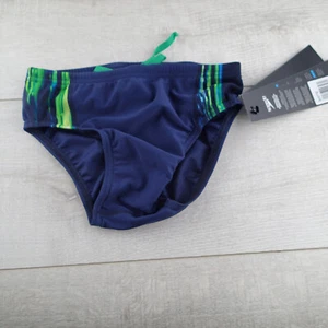 Speedo endurance Boy's Train tech Swim Briefs Wear Swimsuit navy green size 26  - Picture 1 of 5