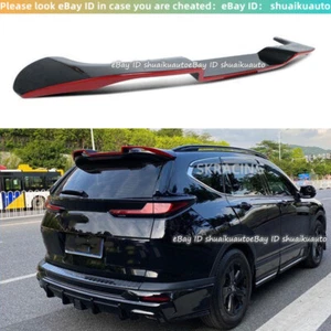 For 2017-2022 Honda CRV CR-V SUV Black+Red Rear Roof Spoiler Wing Lip Body Kits - Picture 1 of 12