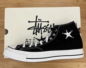 Converse Chuck Taylor All Star High x Stussy Black Size 11.5 M / 13.5 W A01765C - Picture 1 of 1
