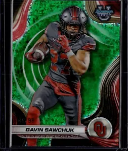 2024 Bowman U Best Gavin Sawchuk Green Mini-Diamond Refractor 49/99 - Picture 1 of 2