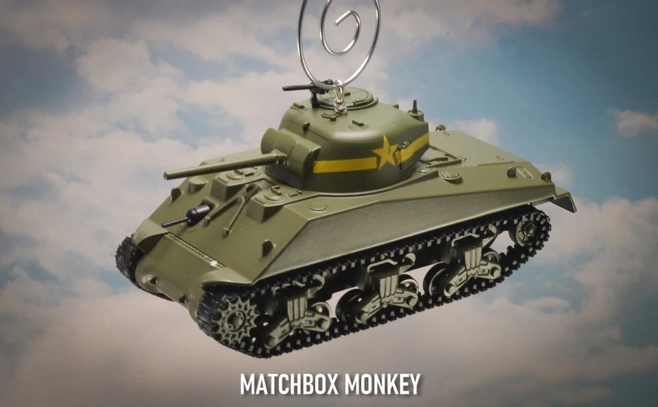 EE. UU. Sherman Tanque M4 Día D Utah Playa Segunda Guerra Mundial Ejército USMC D-32 Foto 1 de 4