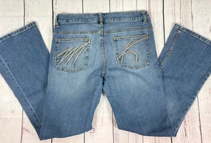 Jeans Michael Kors Medium Wash Stretch Bootcut - Taglia 8 - Foto 1 di 5