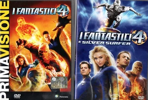 FANTASTICI 4 + FANTASTICI 4 SILVER SUFER DVD MARVEL 2 DVD 2 FILM - Foto 1 di 1