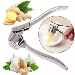 Garlic Press Crusher Squeezer Masher Mincer Stainless Steel Manual Kitchen Tool - Picture 1 of 6