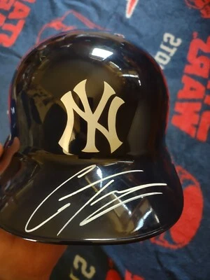 Gleyber Torres Autograph New York Yankees Batting Helmet - Image 1 of 4