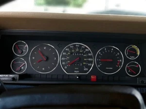 Fits Volvo 740 760 Turbo 83-92 7-Teilig Poliert Aluminium Tachoringe Tacho Ringe - Bild 1 von 7