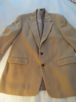 Chaqueta Abrigo Vintage Evan Picone Para Hombre Pelo Camel Tostado Talla 44L Foto 1 de 4