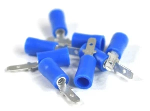 MVP 50 Blue 14-16 AWG Vinyl Insulated Male Quick Connect Terminal .110" - Picture 1 of 2