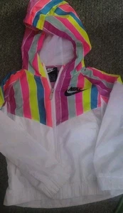 Girls NIKE Windrunner Full Zip Windbreaker Hooded, Medium 5-6 years - Picture 1 of 4