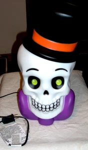 Blow Mold Skeleton Top Hat Halloween 15" - Picture 1 of 2