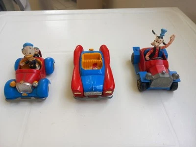 3 AUTO DISNEY POLITOYS  PAPERINO PIPPO TOPOLINO - Immagine 1 di 4