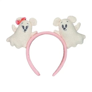 2025 Disney Parks Halloween Geist Mickey und Minnie Maus Ohr Stirnband NEU - Bild 1 von 5