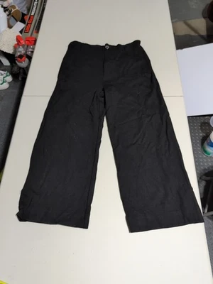 Jones New Youk  Women's Black Wide leg Pants Size 12  business casual (C15) - Image 1 of 4